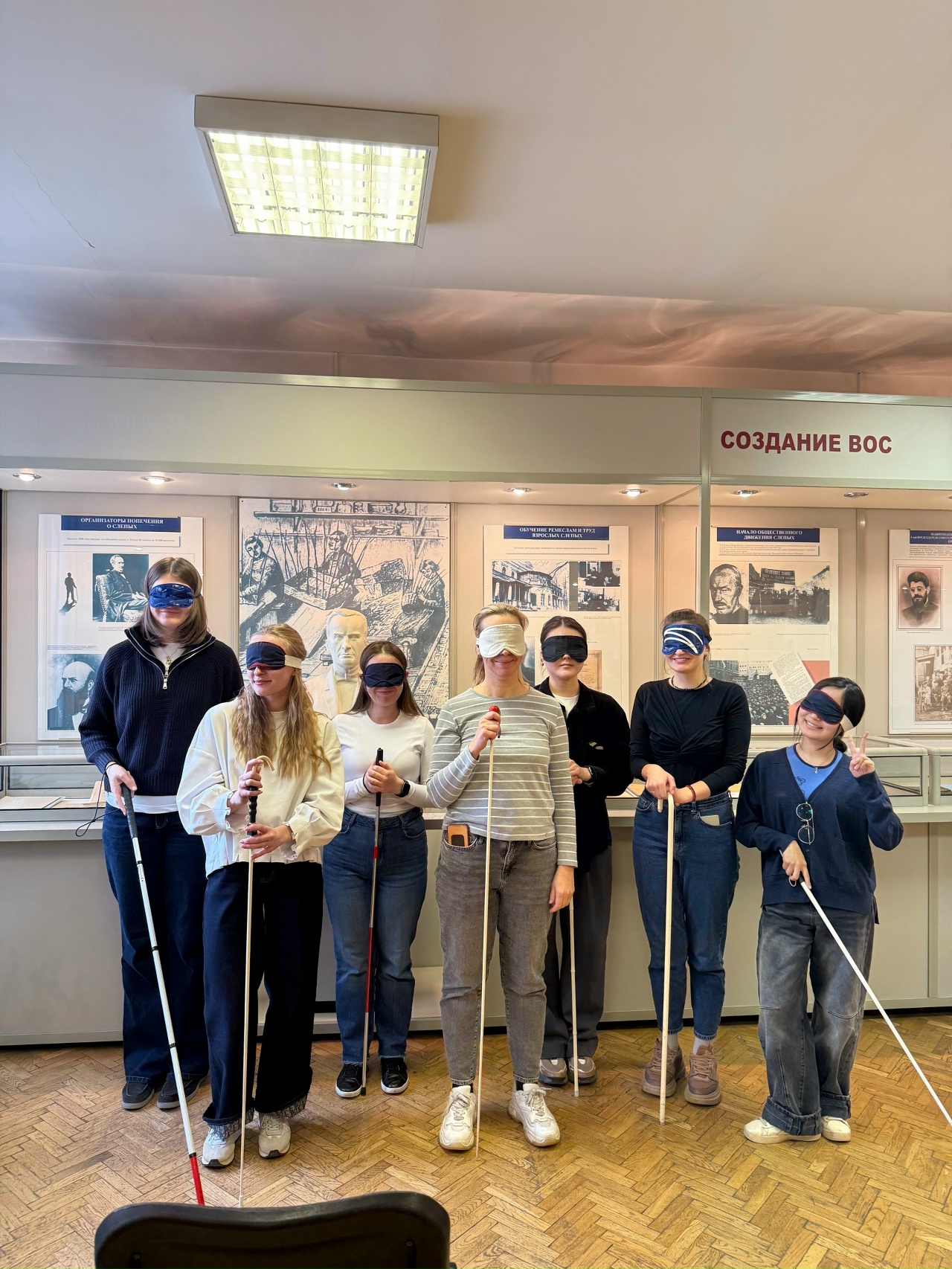 фото: СНК кафедры офтальмологии института материнства и детства Пироговского Университета провел заседание в формате экскурсии в музей Всероссийского Общества Слепых